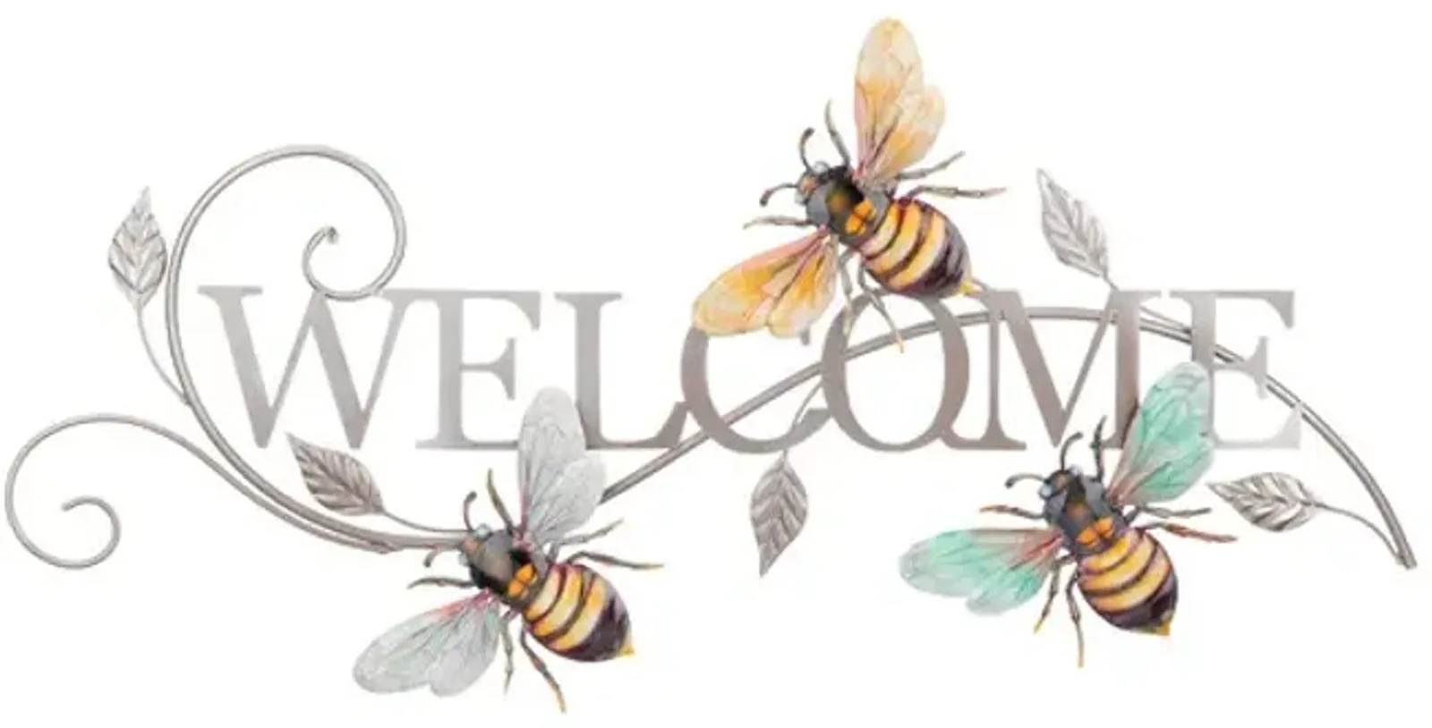 Bee Welcome Outdoor Wall Art