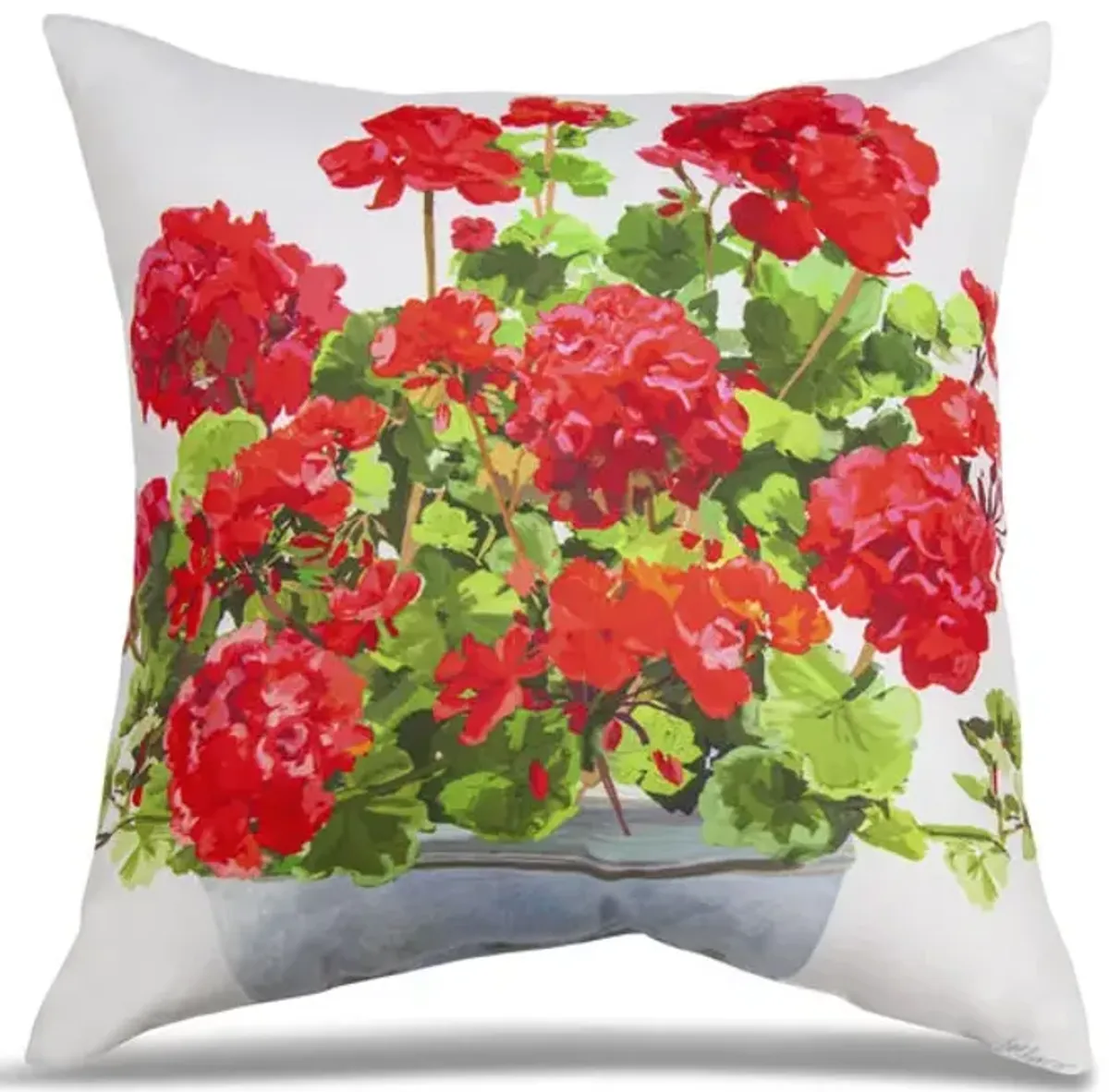 18  Geranium Pillow