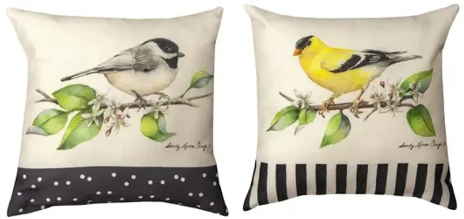 12  Grove Song Birds Pillow