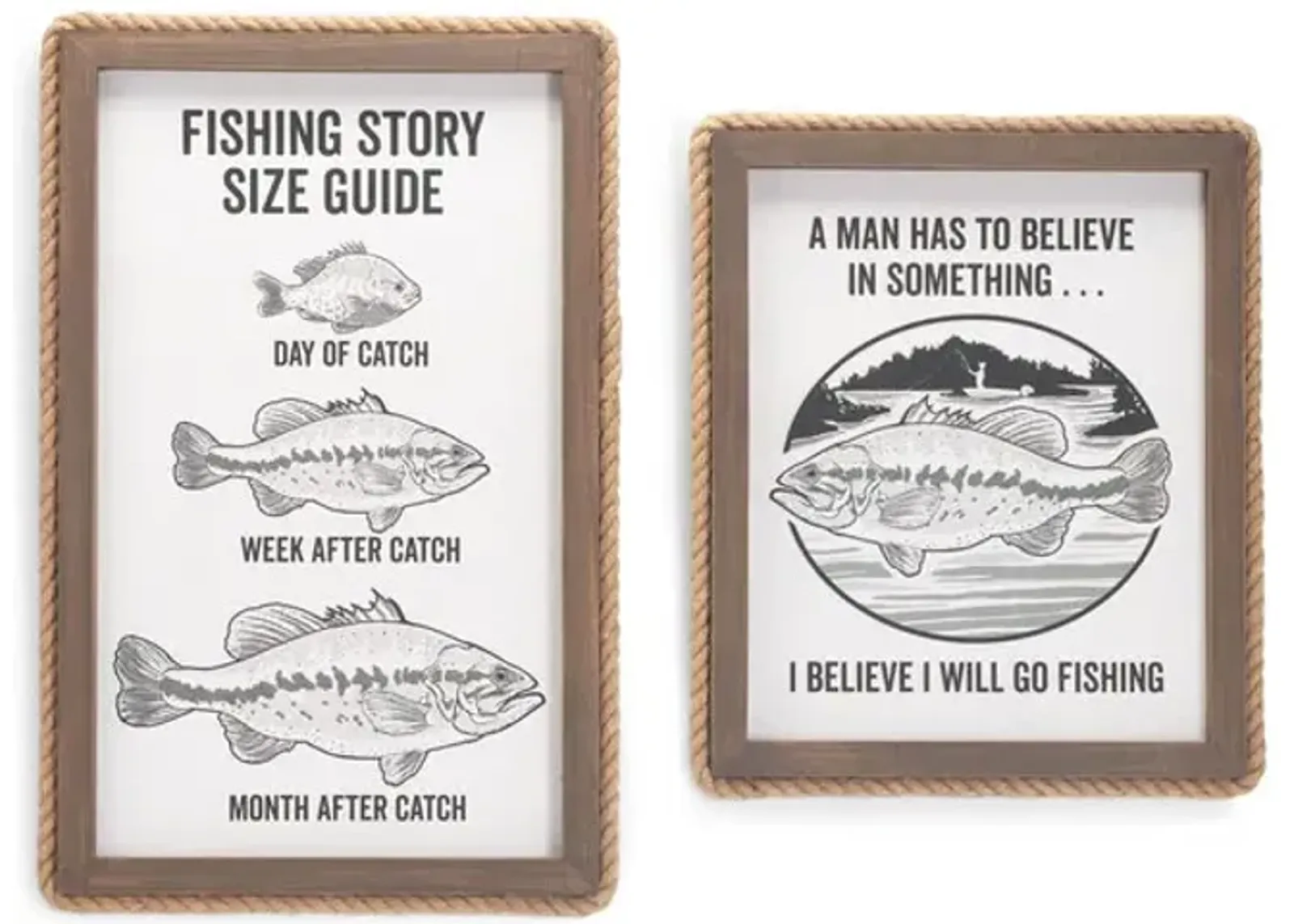 Assorted Fishing Wall Decor