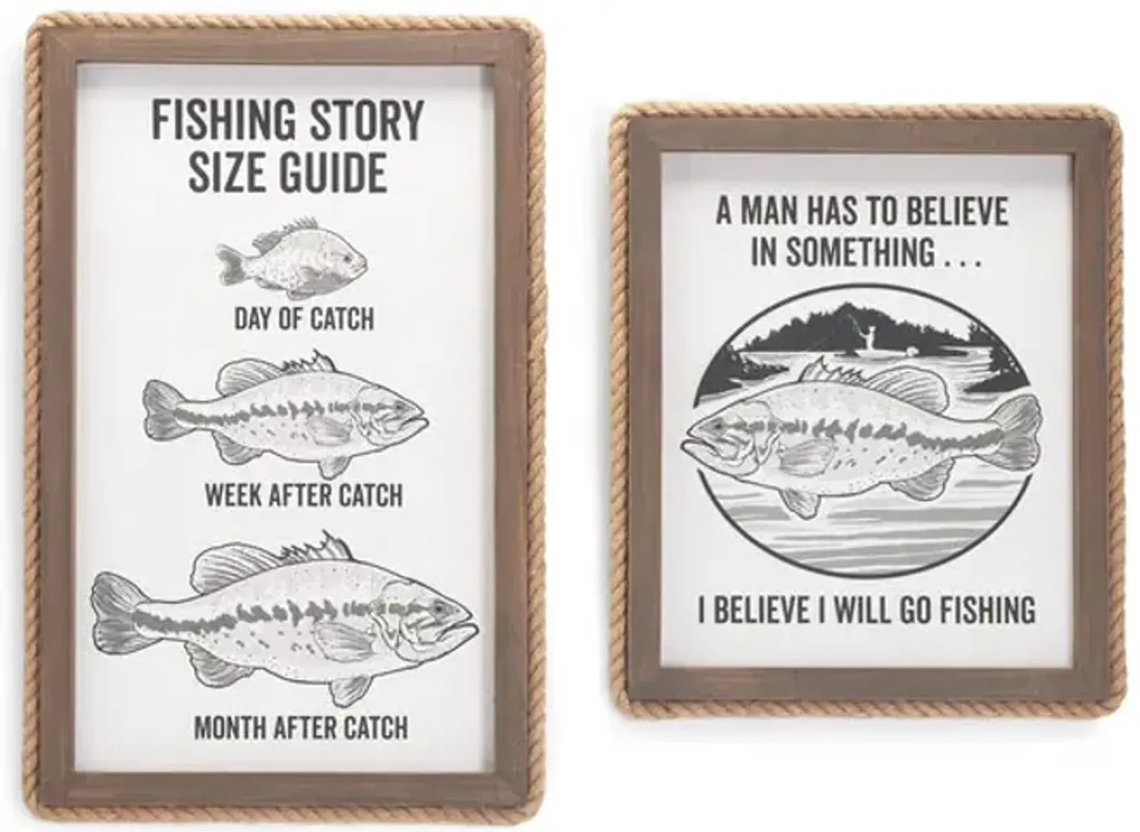 Assorted Fishing Wall Decor