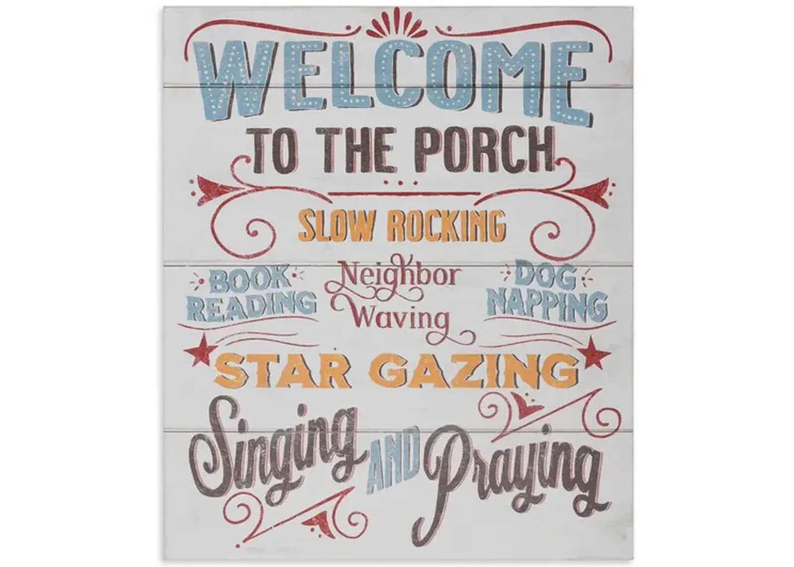 Welcome To The Porch Wall Decor