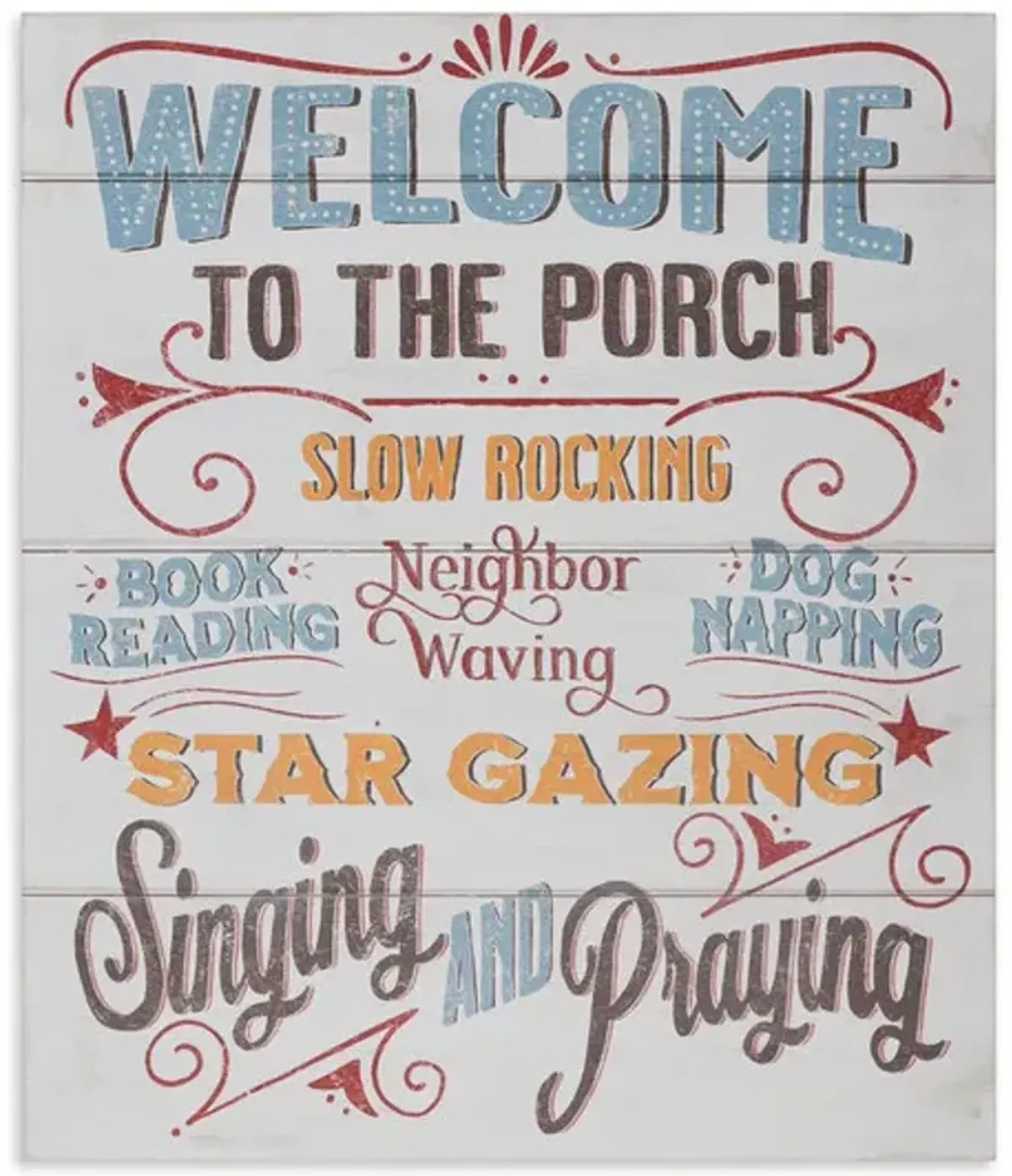 Welcome To The Porch Wall Decor