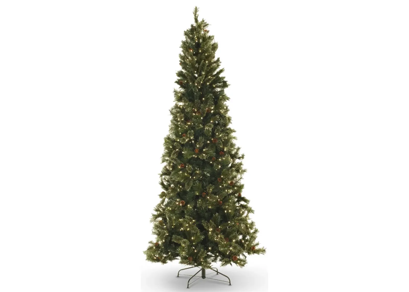 Oregon Pine 9  Pre-lit Artificial Christmas Tree with LED Lights - Slim