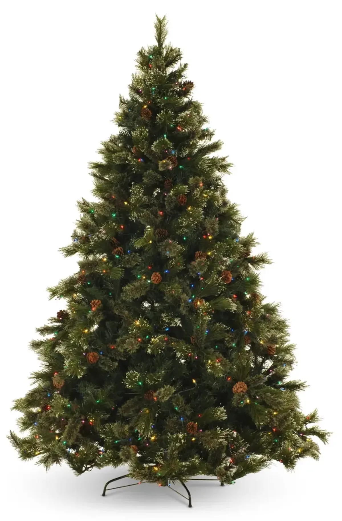 Oregon Pine 7.5  Artificial Christmas Tree with 800 Multi Function LED Lights