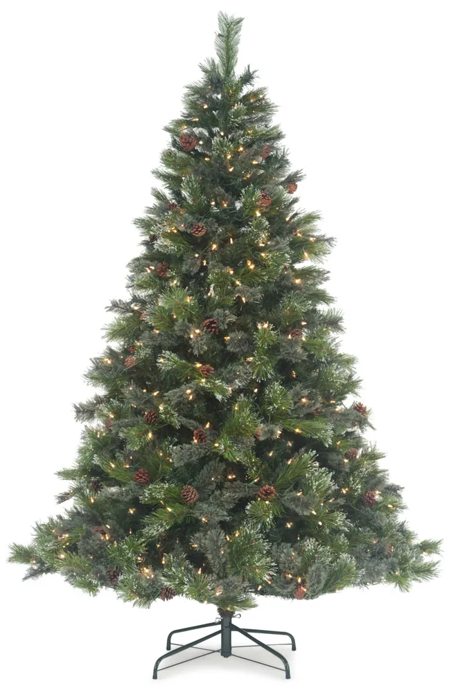 Oregon Pine 7.5  Pre-lit Artificial Christmas Tree With LED Lights - Multi Function