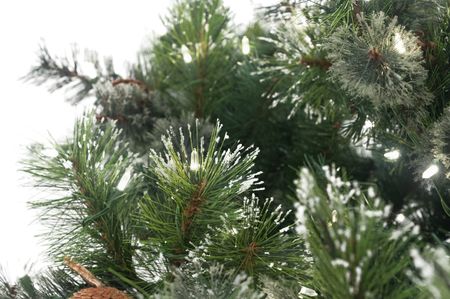 Oregon Pine 7.5  Pre-lit Artificial Christmas Tree with LED Lights - Slim