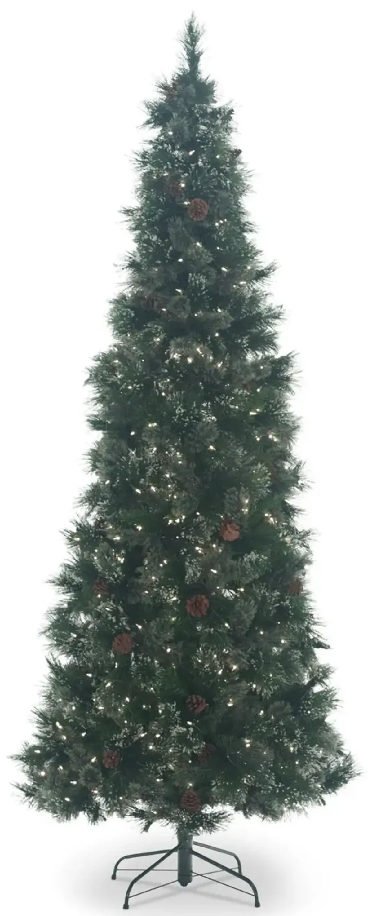 Sugar Pine 7.5  Slim Artificial Christmas Tree with 700 Clear Lights