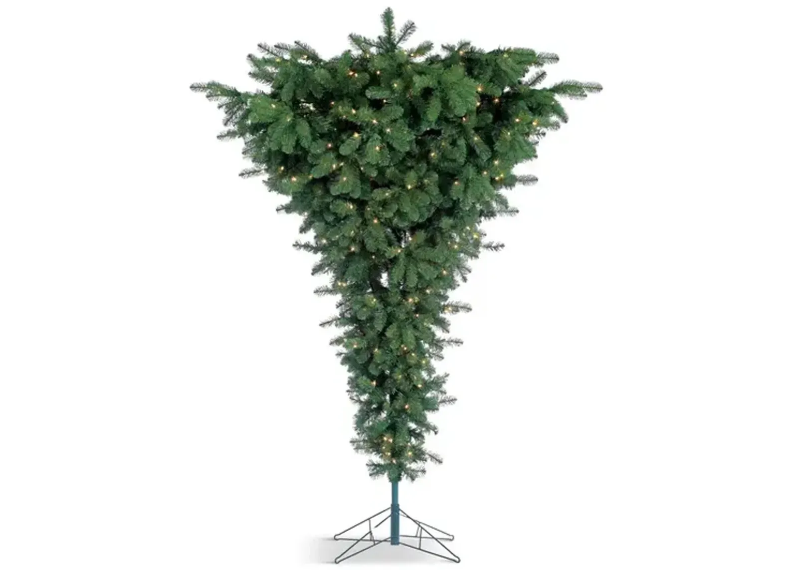 Upside Down Tree 7.5  Pre-Lit Artificial Christmas Tree with Clear Lights