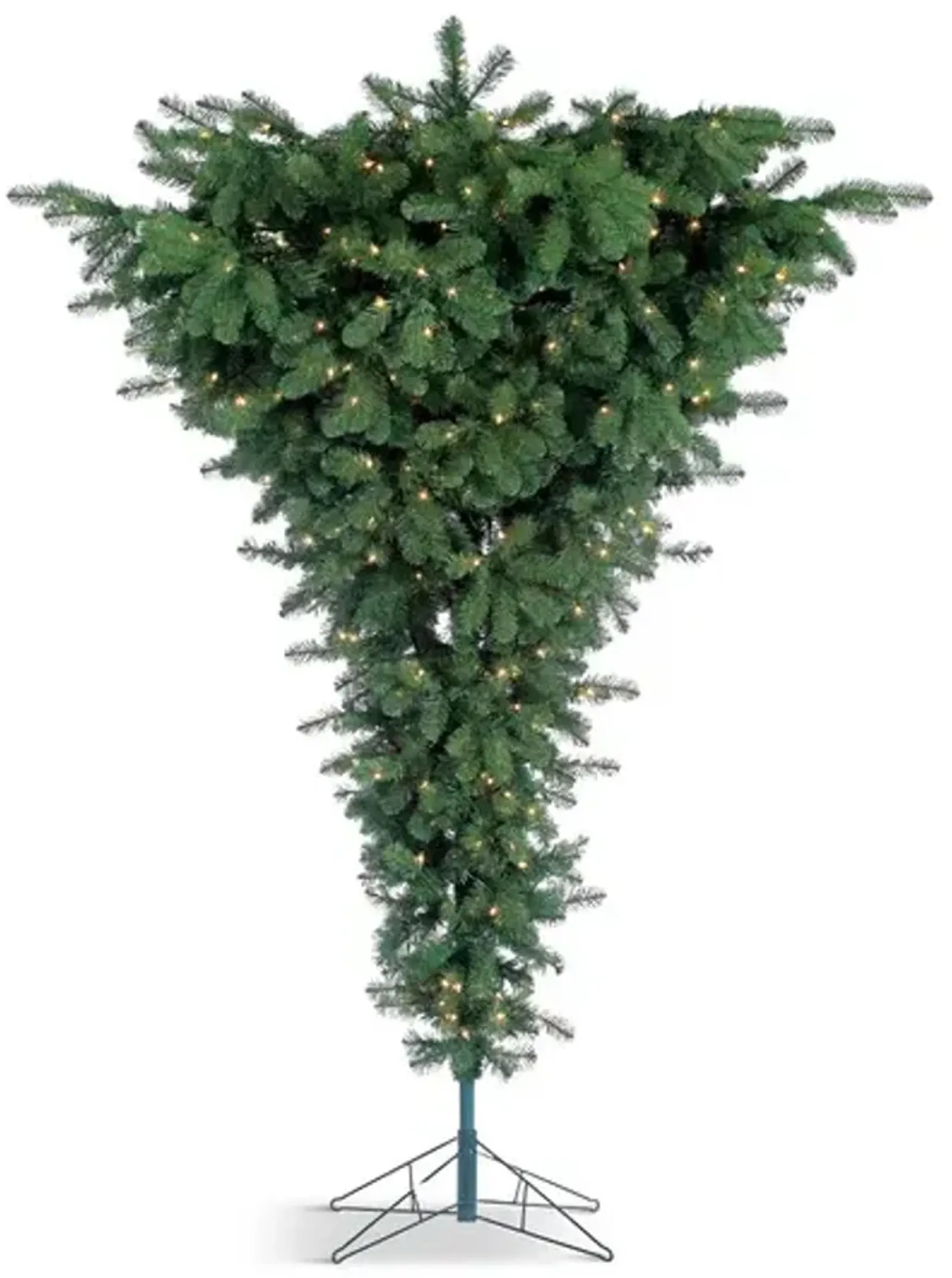 Upside Down Tree 7.5  Pre-Lit Artificial Christmas Tree with Clear Lights