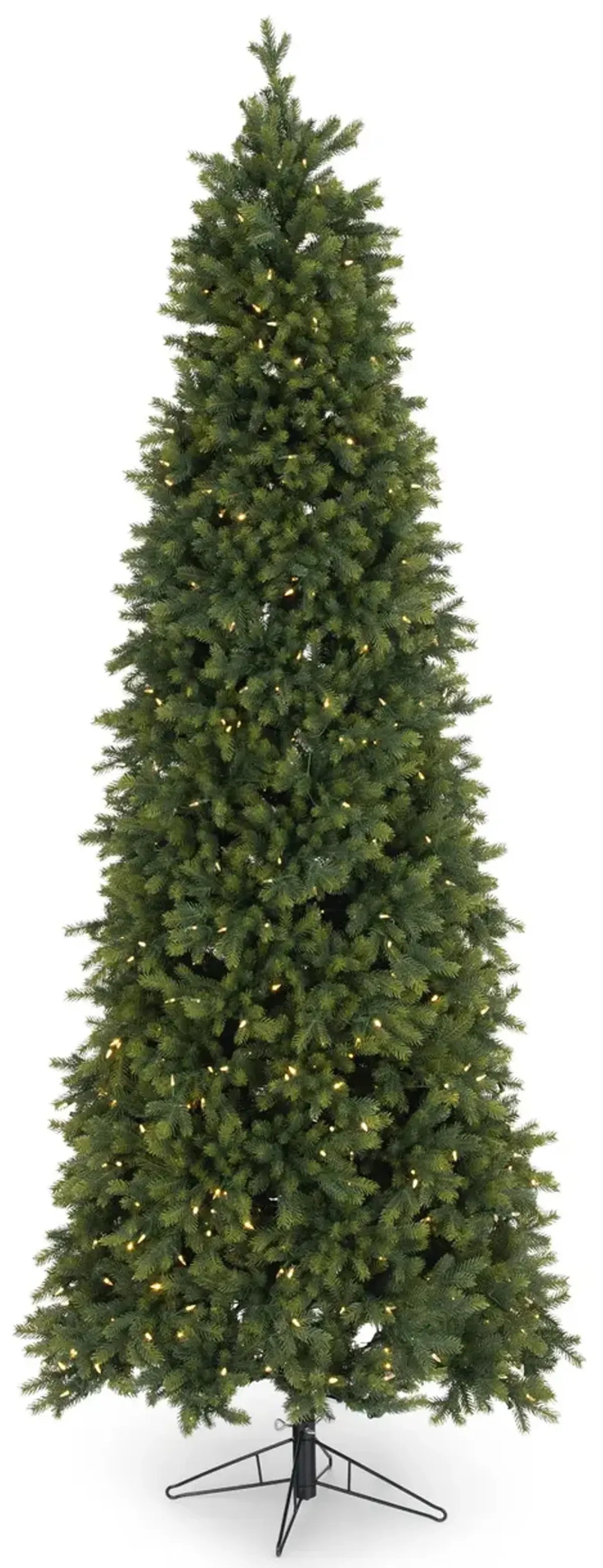 Highland Fir II 9  Slim Artificial Christmas Tree With 650 Multi Function LED Lights