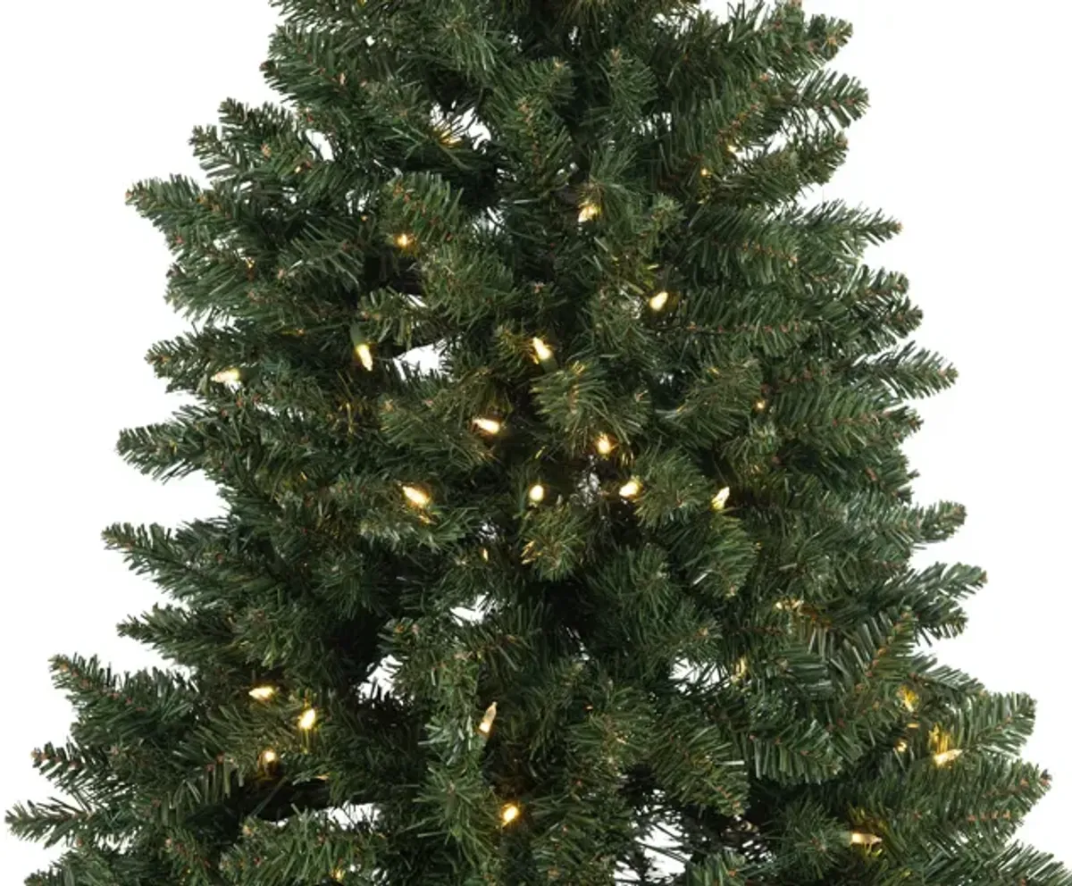 Noble Pine 7.5  Artificial Christmas Tree with 500 LED Multi Function Lights