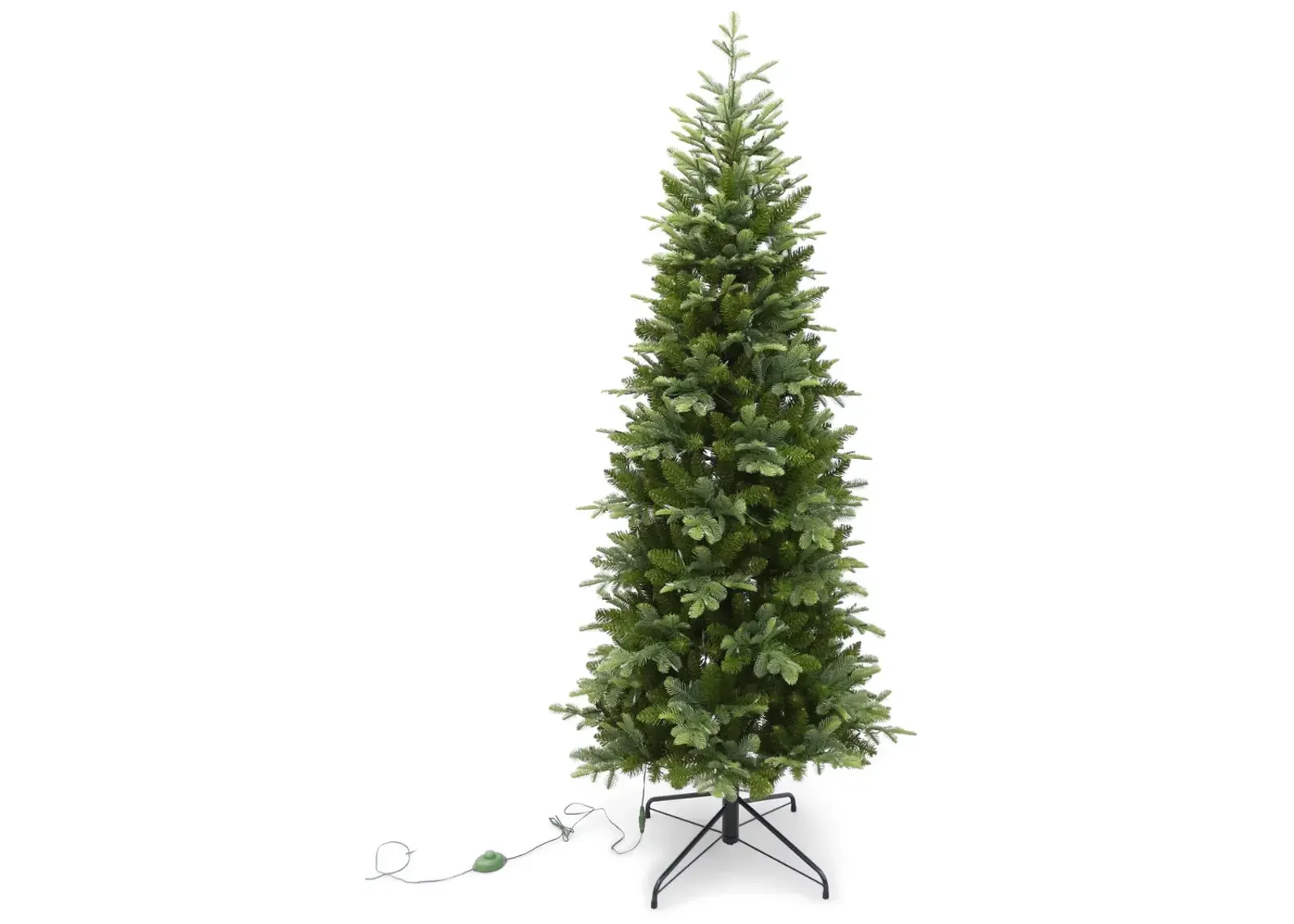 Canaan Fir 6.5  Slim Artificial Christmas Tree with LED Multi Function Lights