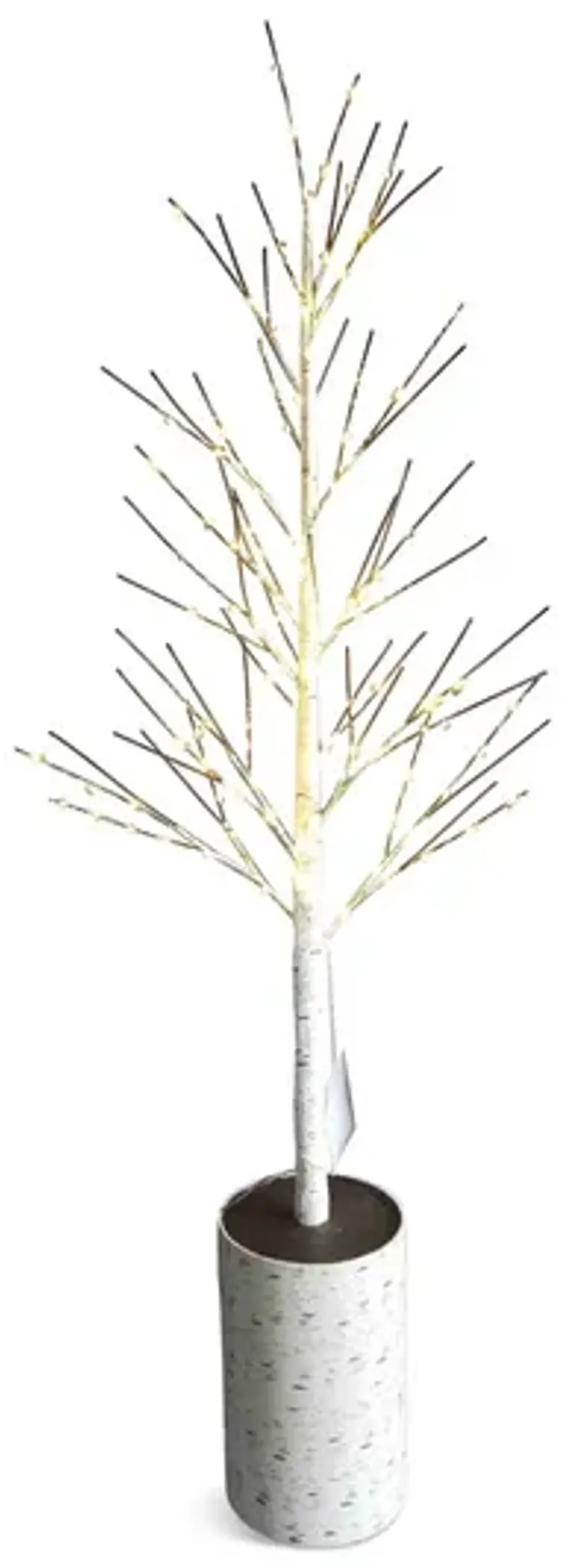 Christmas Birch Tree 47  with 145 Warm White Micro Lights