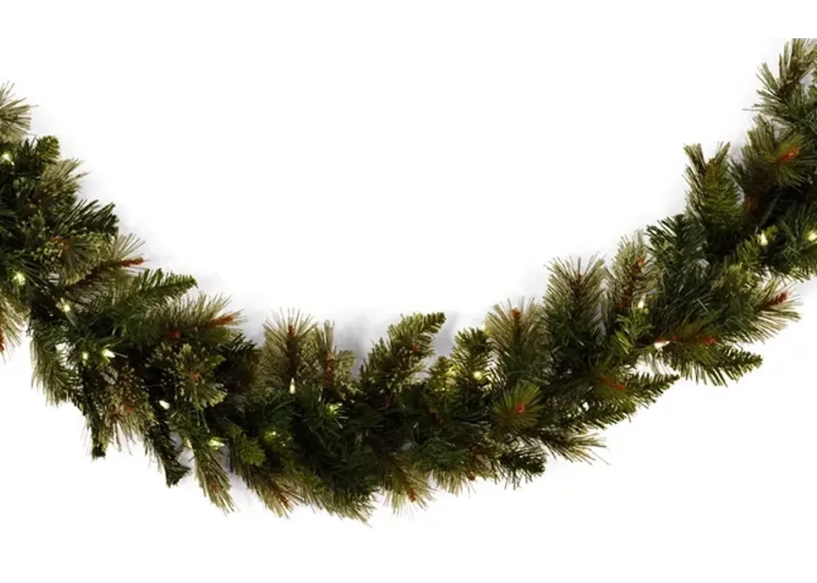 Northwoods Pine 9  Artificial Garland with Clear Lights