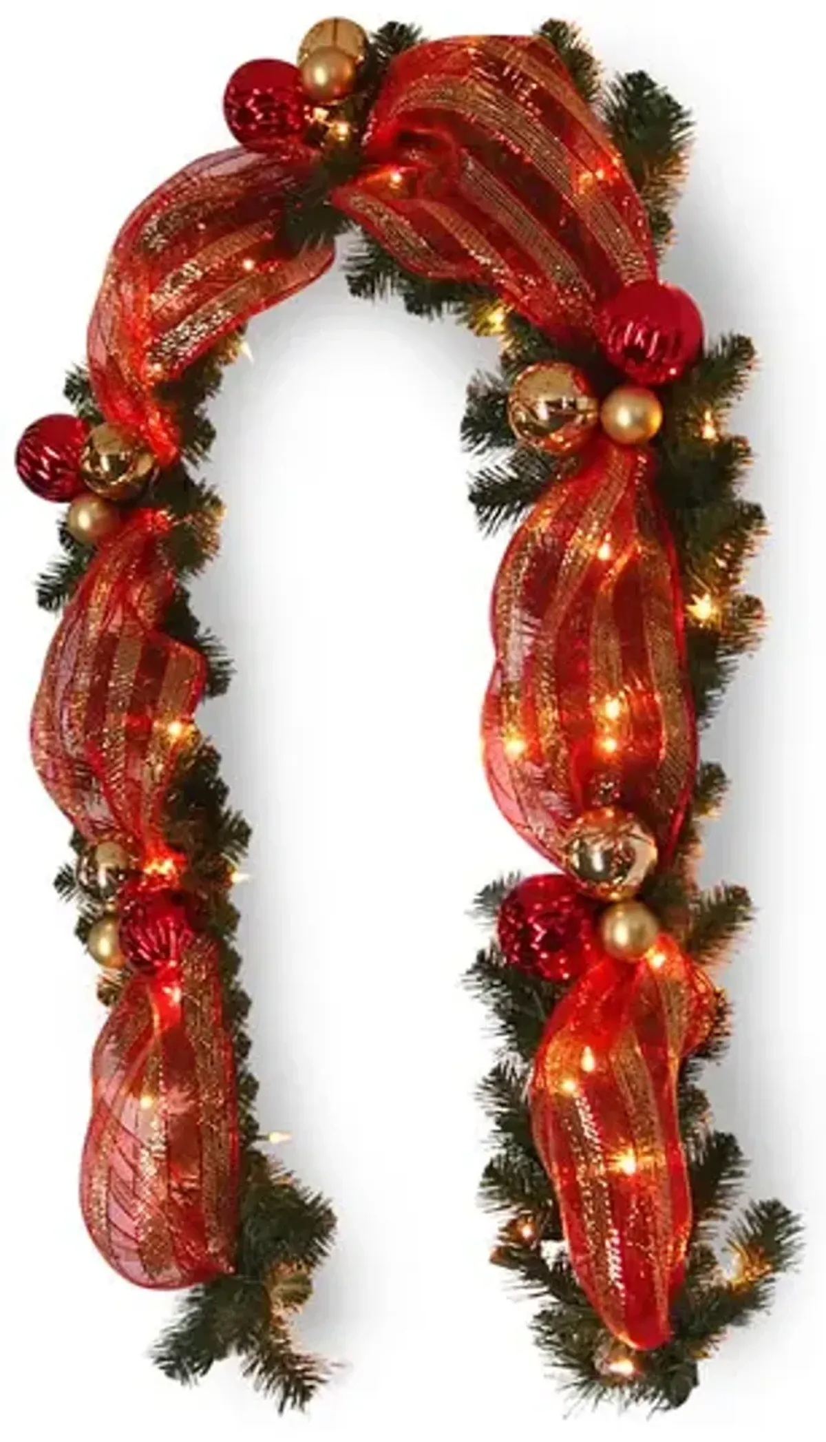 72  Noble Pine Decorated Garland