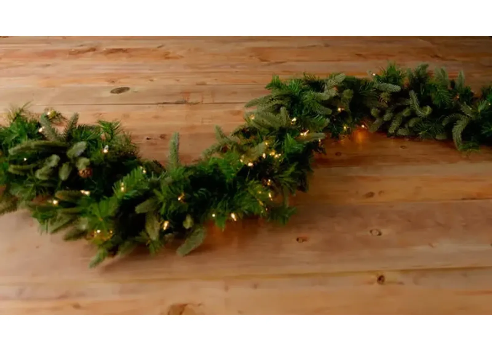 Sienna Pine 9  Pre-lit Artificial Christmas Garland with Clear Lights