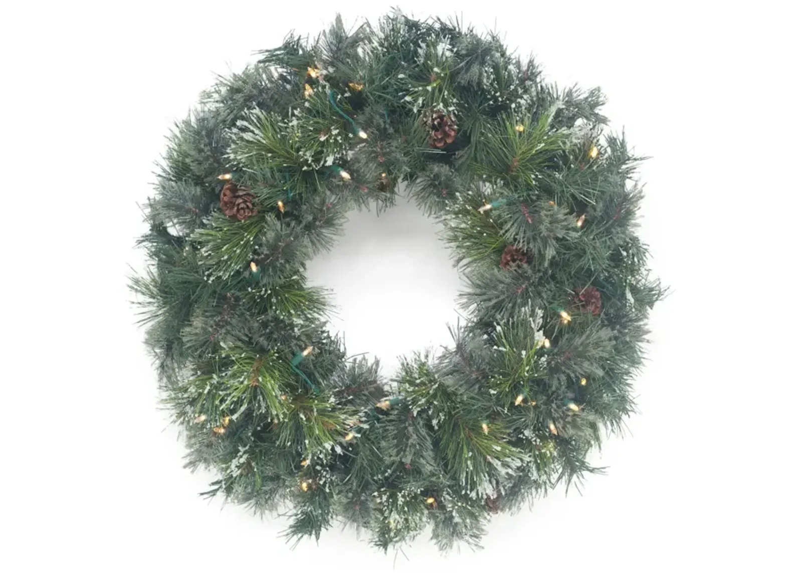 Oregon Pine 30  Pre-Lit Wreath