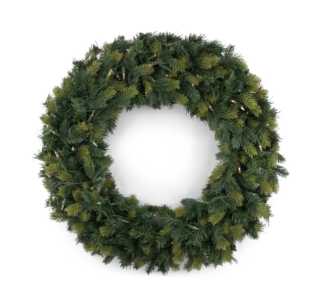 Highland Fir II 30  Wreath With LED Lights