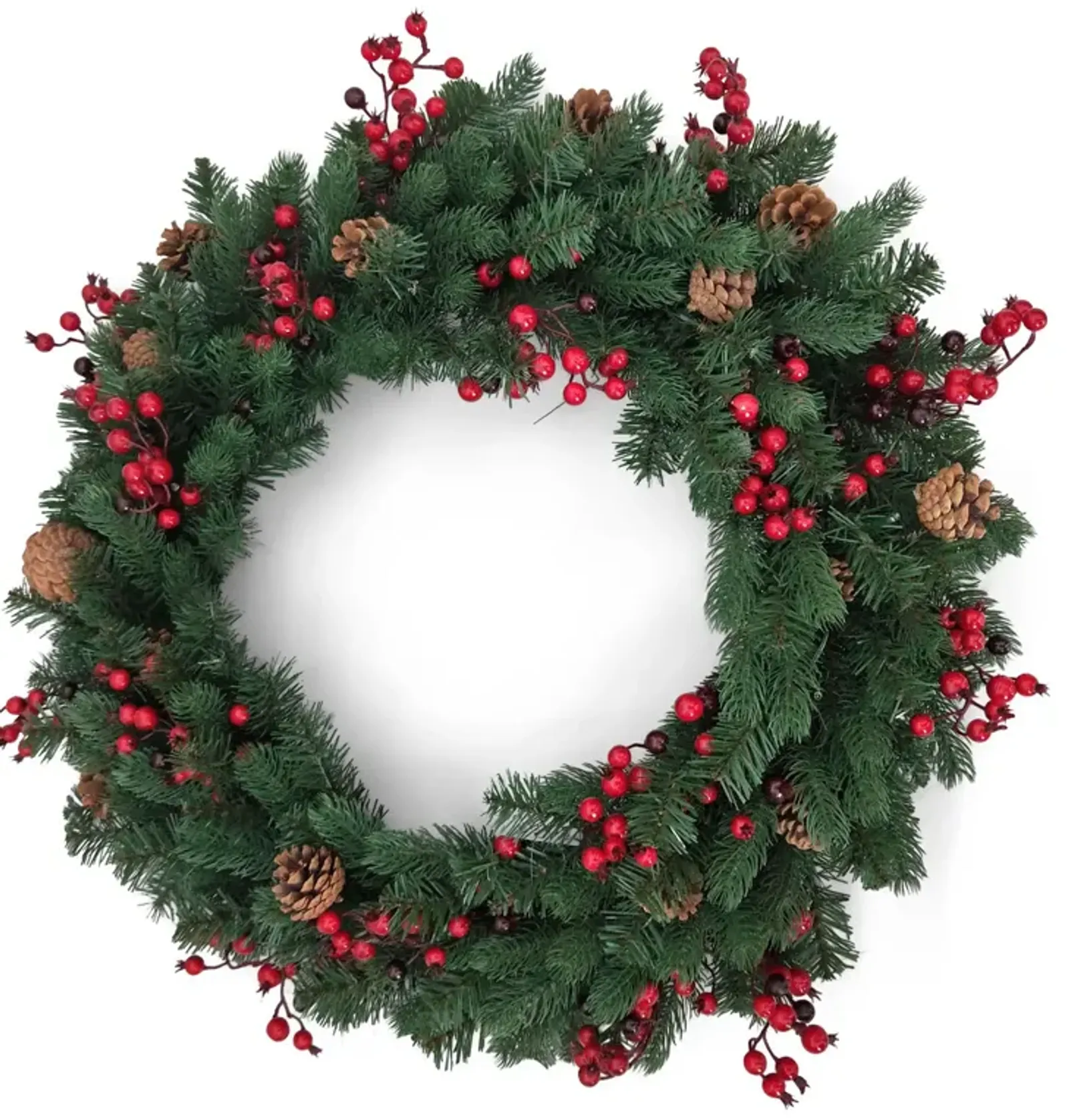 30  Monterey Pine Decorated Wreath