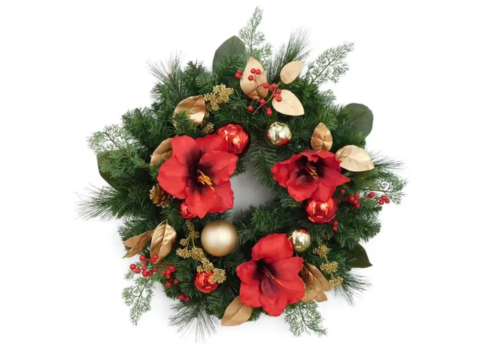 30  Wreath w Amaryllis