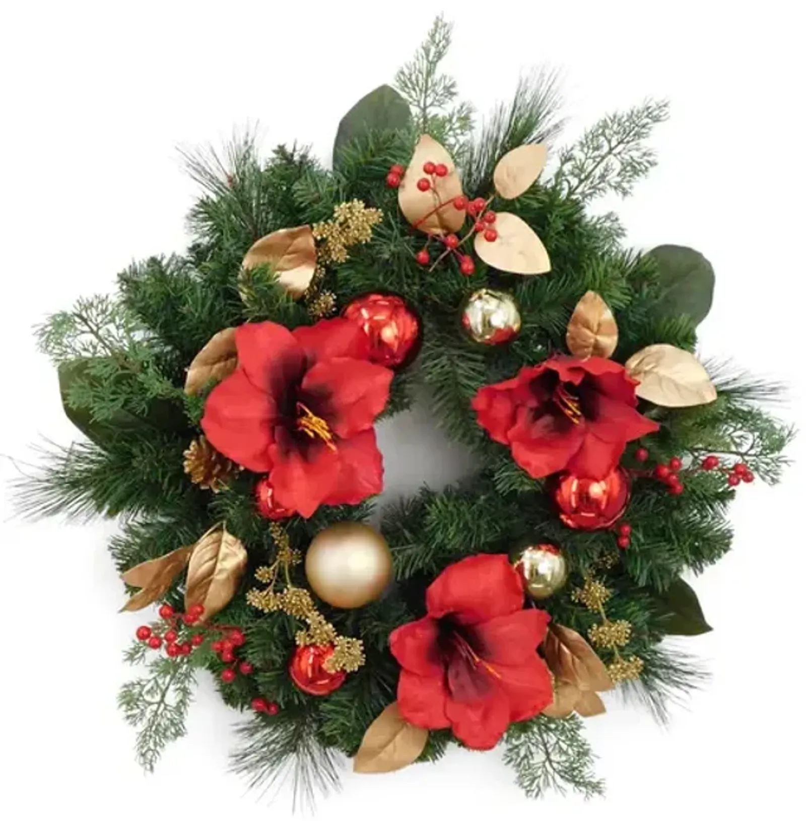 30  Wreath w Amaryllis