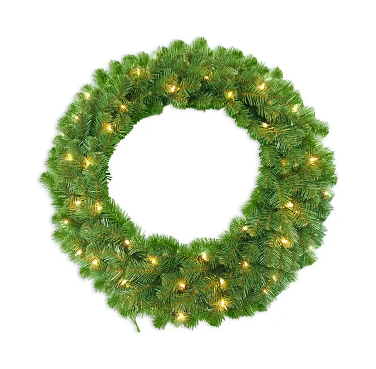  Continental Pine 28  Wreath With 50 Clear Lights