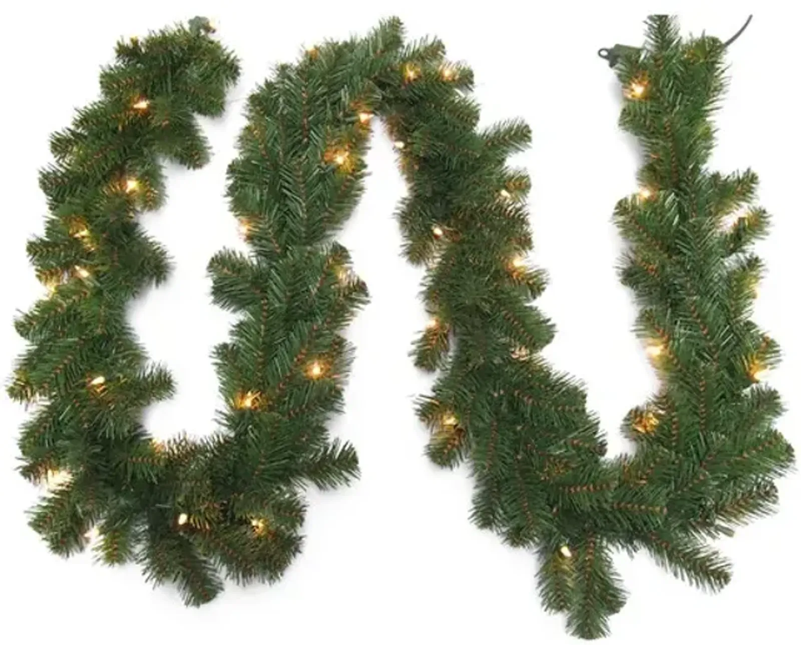 Northland Pine 9  Garland With 50 Clear Lights