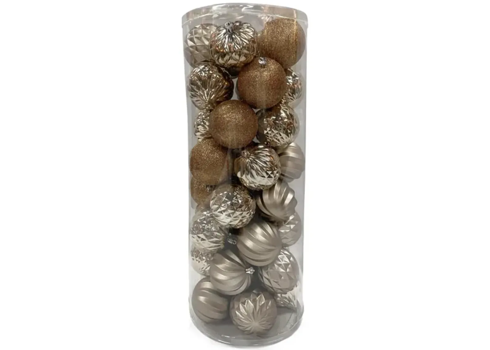 40 Piece Shatterproof Ornament Set - Metallic Champagne