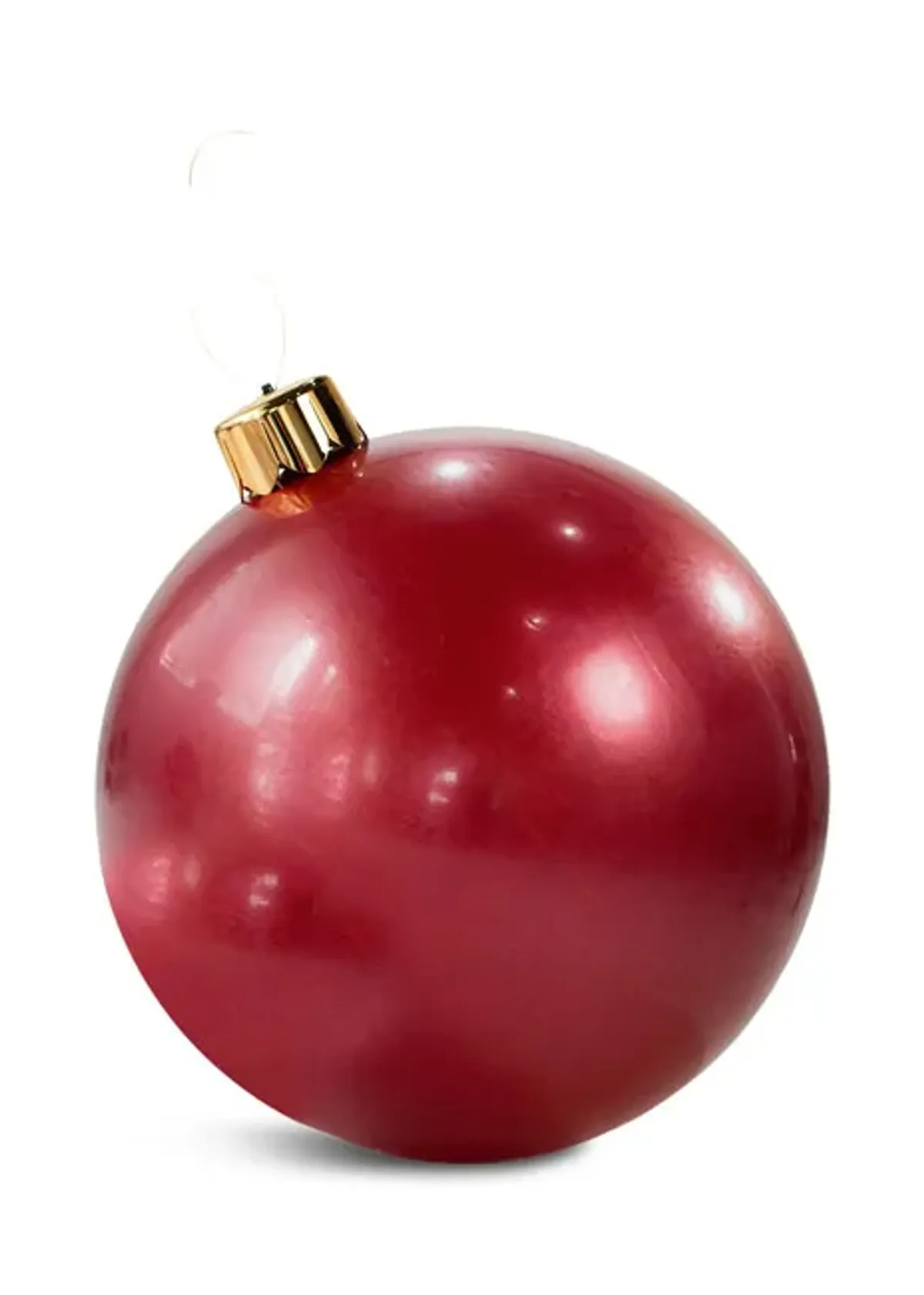 30  Inflatable Ball Ornament - Vintage Red