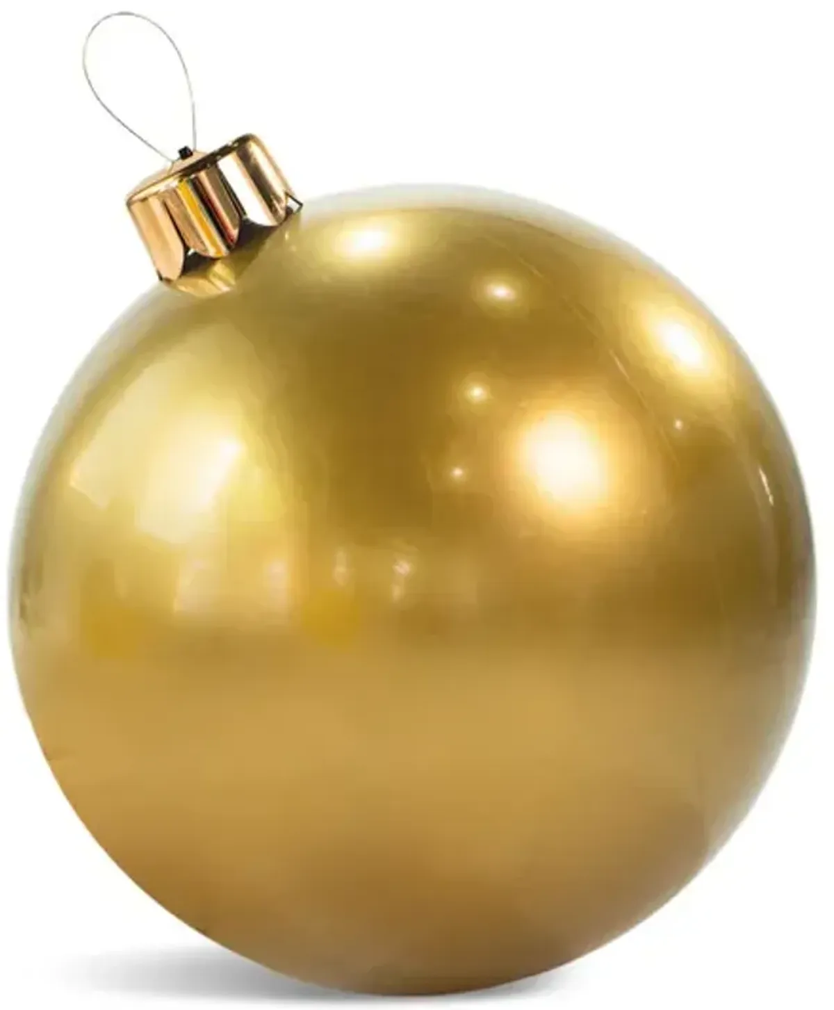 18  Inflatable Ball Ornament - Vintage Gold