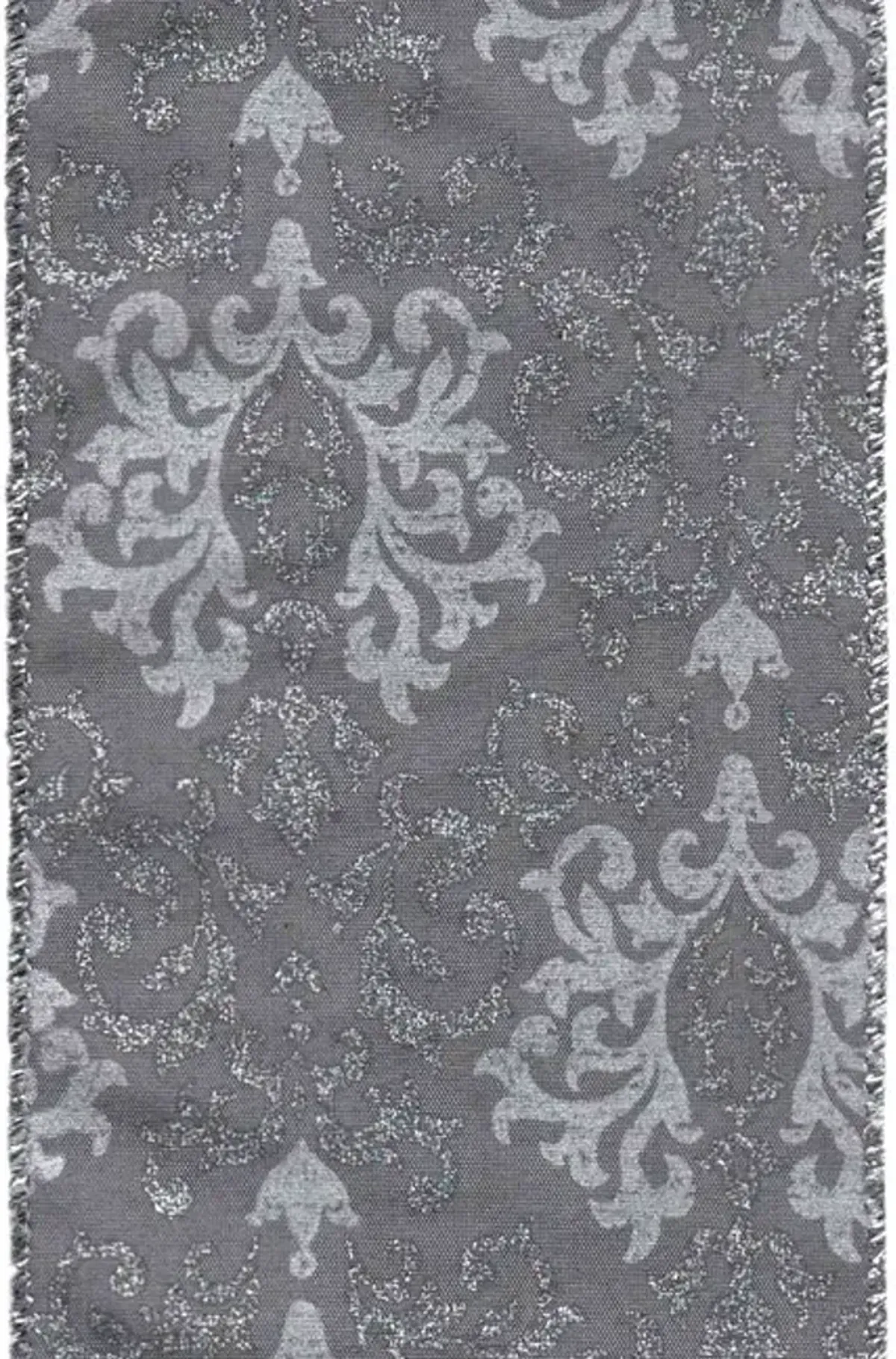 Grey Print Ribbon