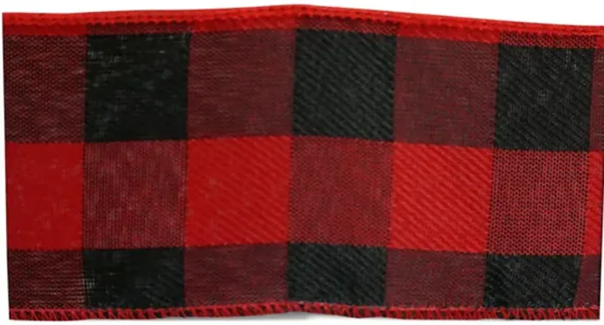 Red Black Checker Ribbon
