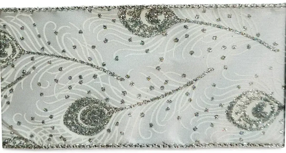 White Peacock Ribbon