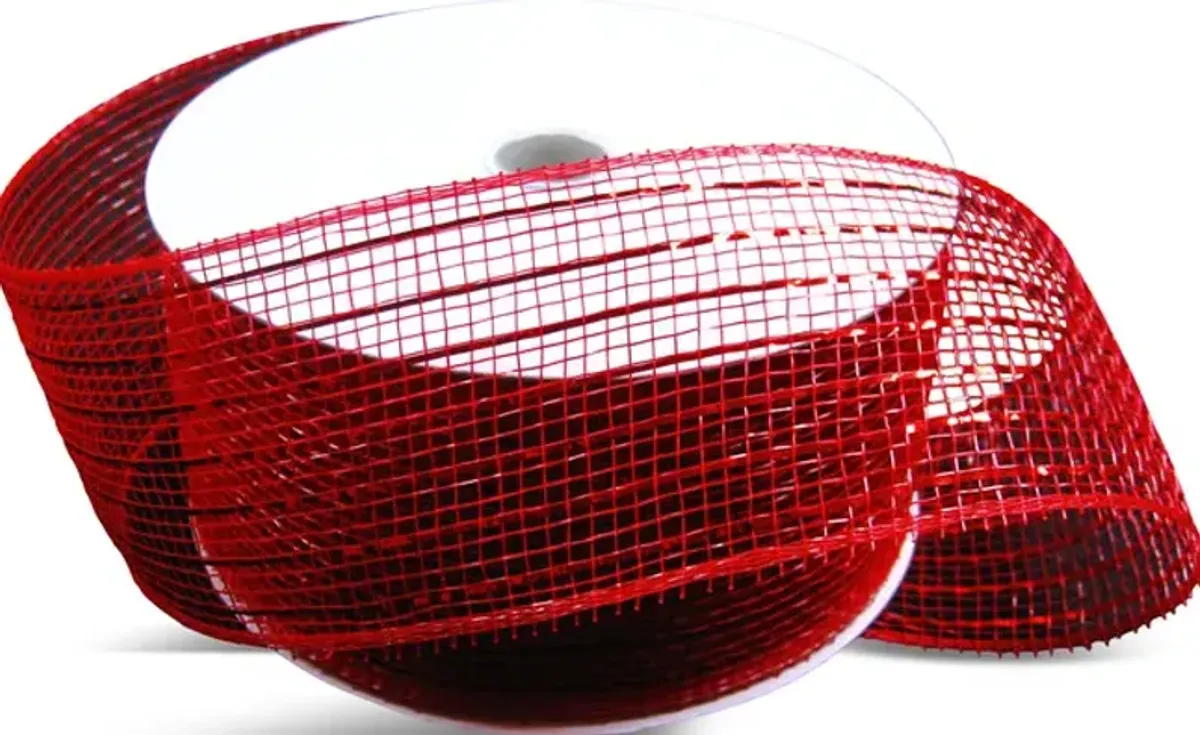 2.5  Mesh Ribbon- Red