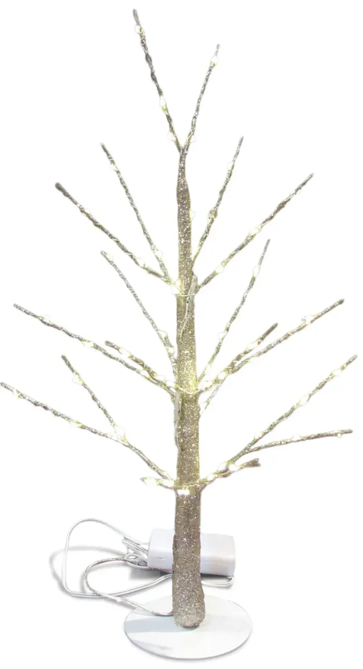  LED Tree 18  with Champagne Glitter