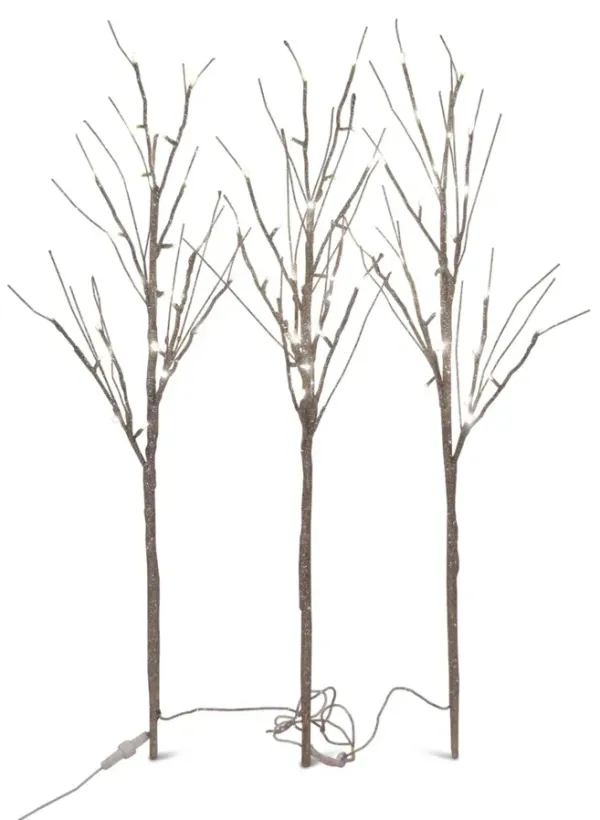 LED 3 4  Branch   Champagne Glitter