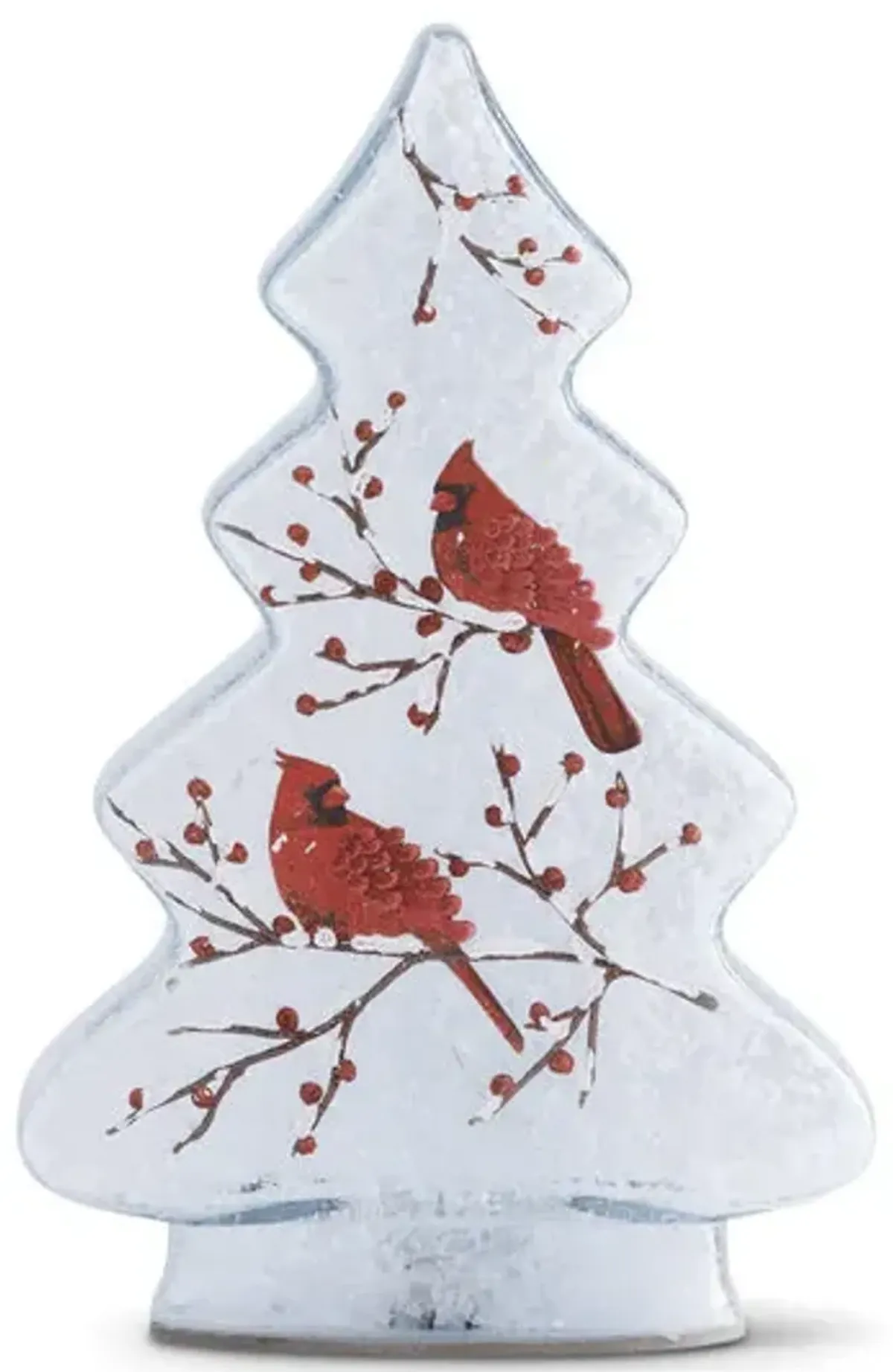 Glass Tree With Cardinal