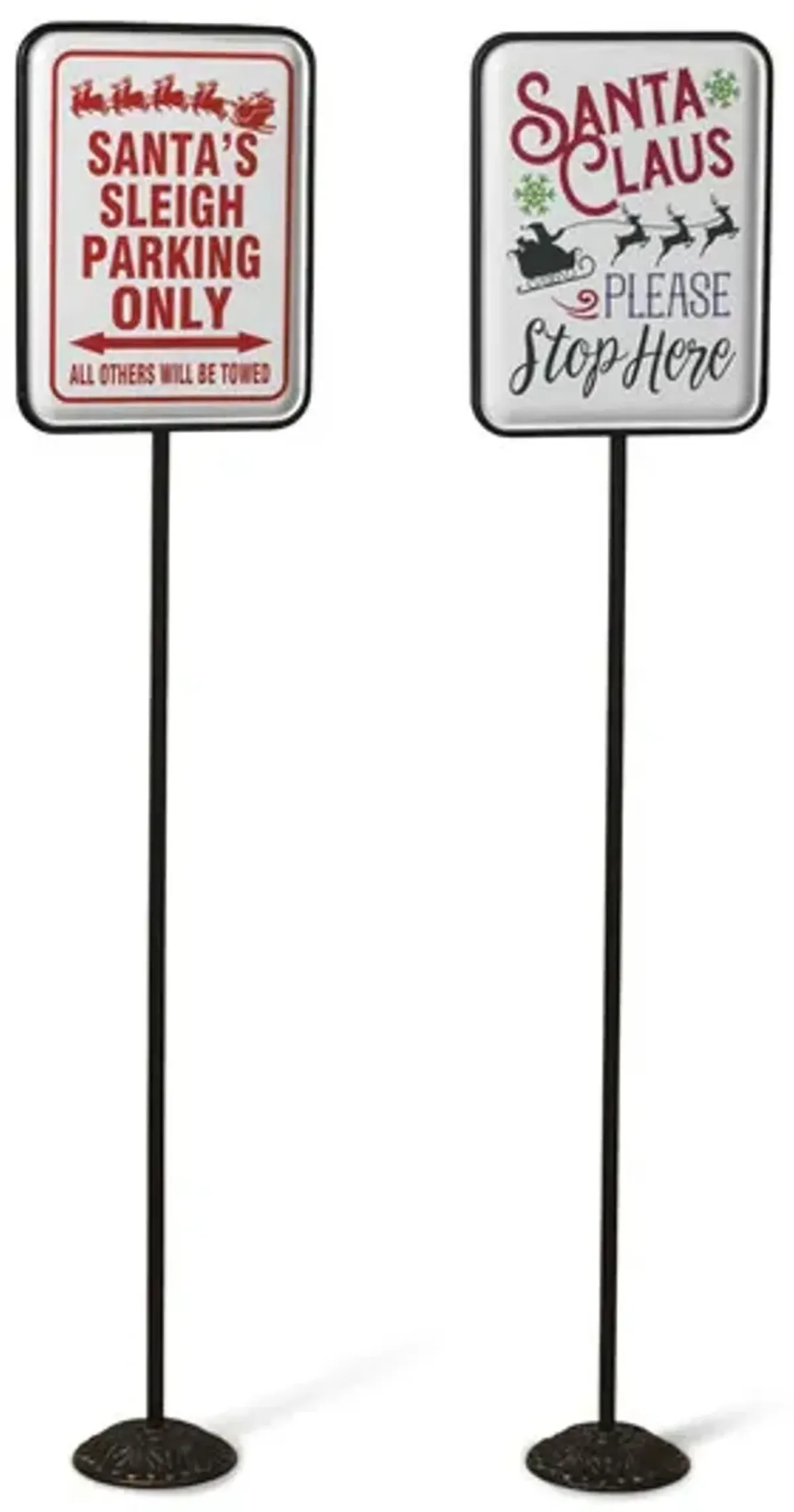 Santa Sign with Stand