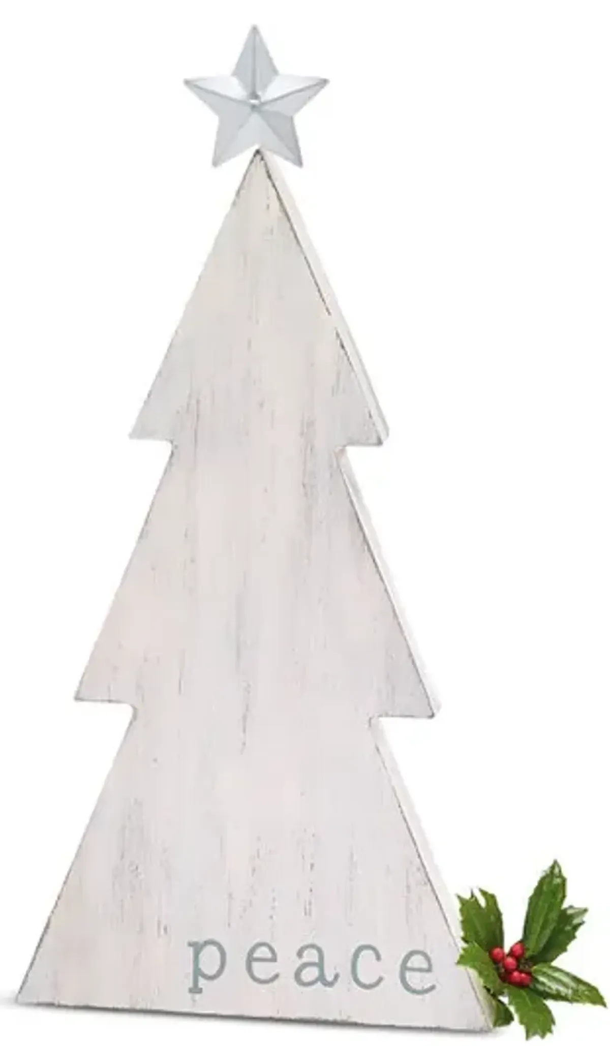 Distressed White Christmas Tree - Medium