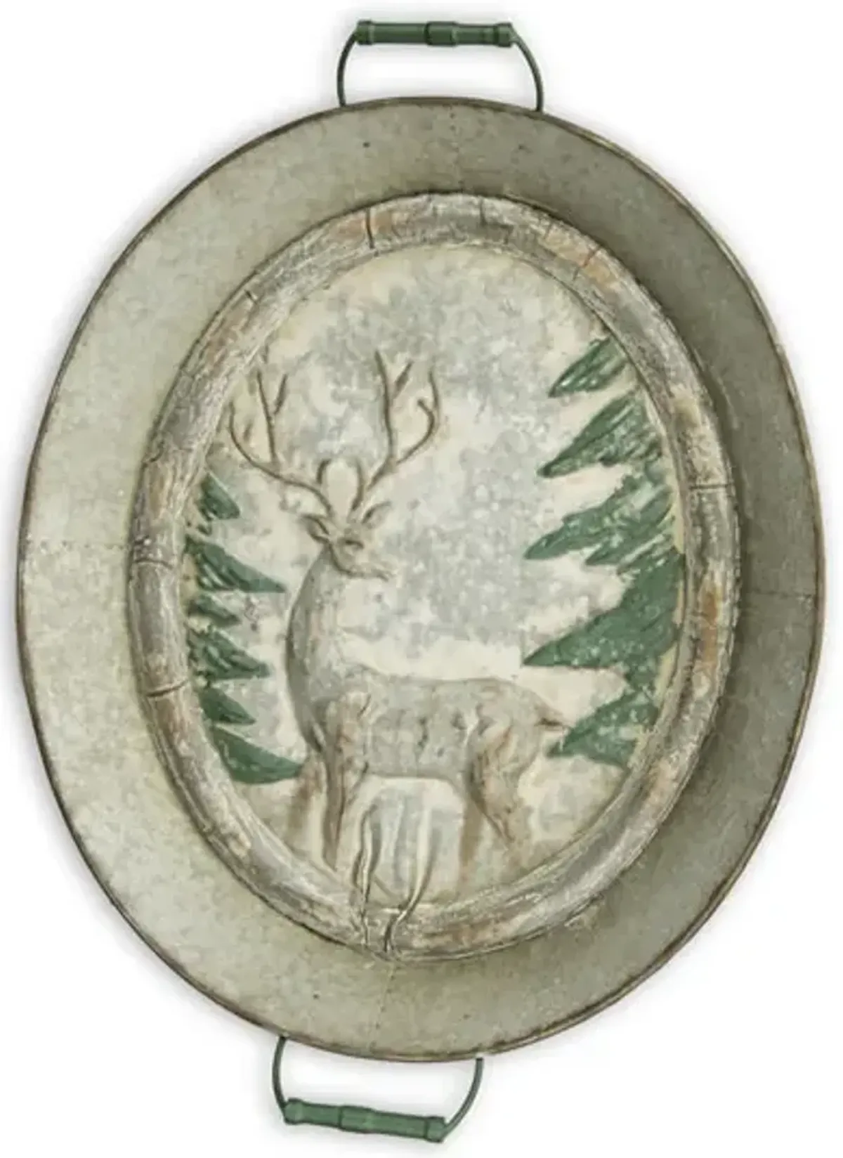 24  Oval Stag Tray