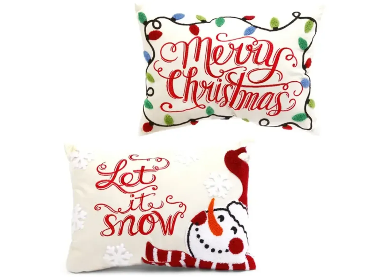 Merry Christmas And Let it Snow Pillows