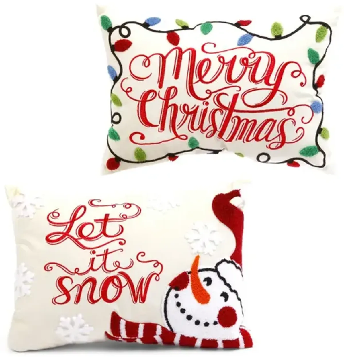 Merry Christmas And Let it Snow Pillows