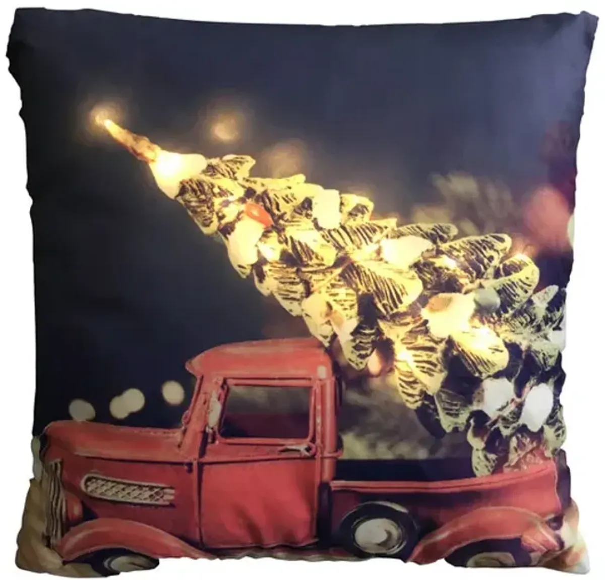 18  Truck With Tree Pillow