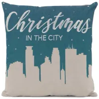 18  Christmas In The City Pillow
