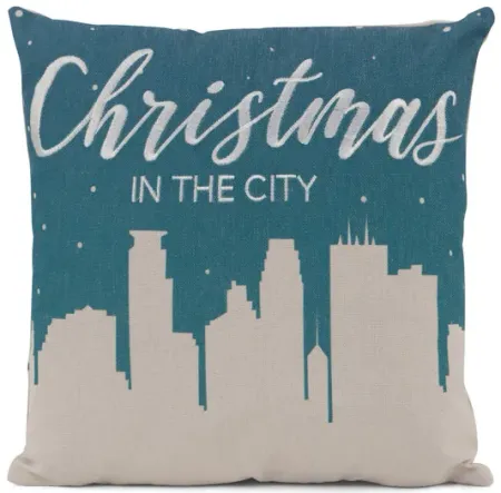 18  Christmas In The City Pillow