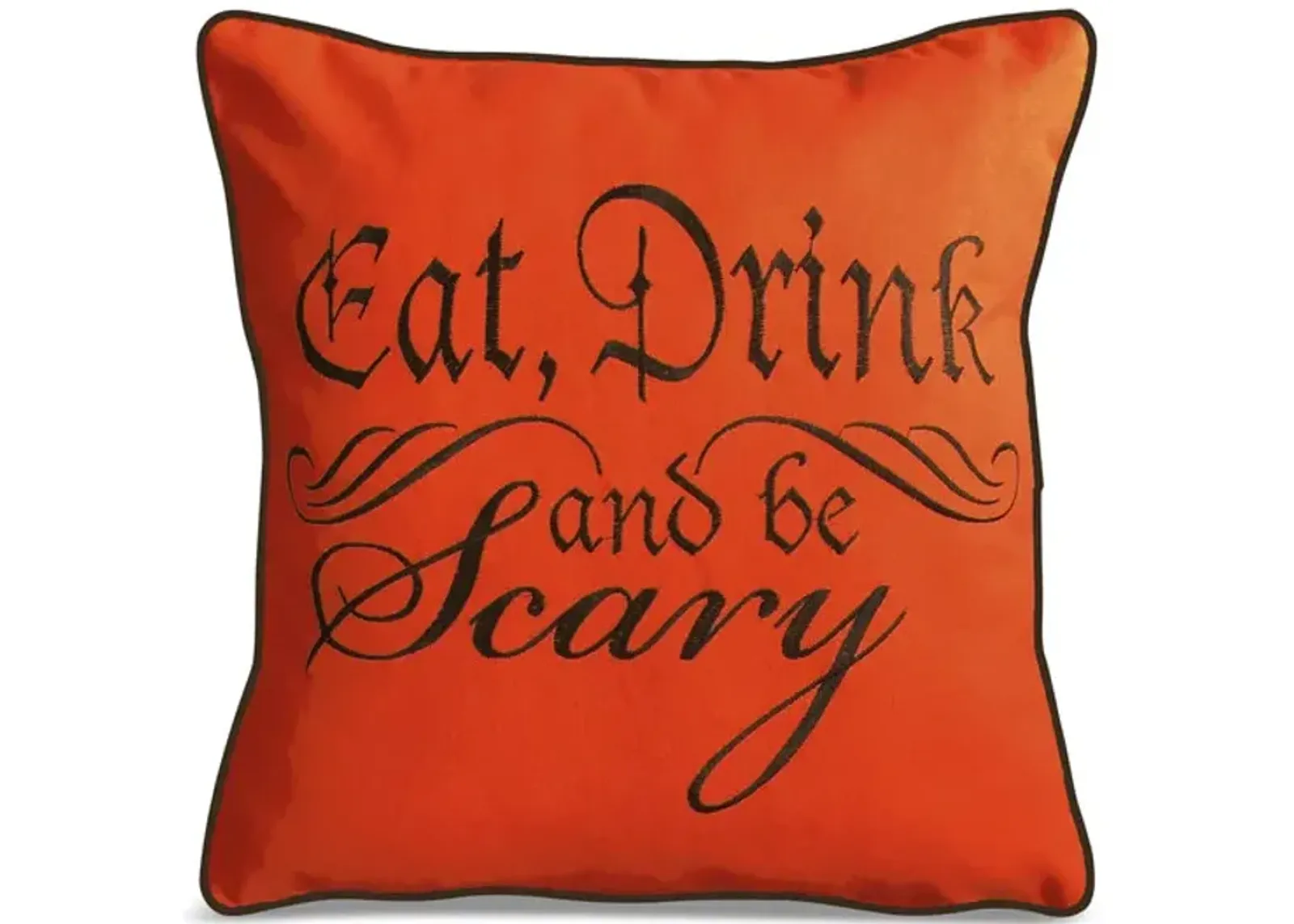 18   Eat  Drink   Be Scary Pillow