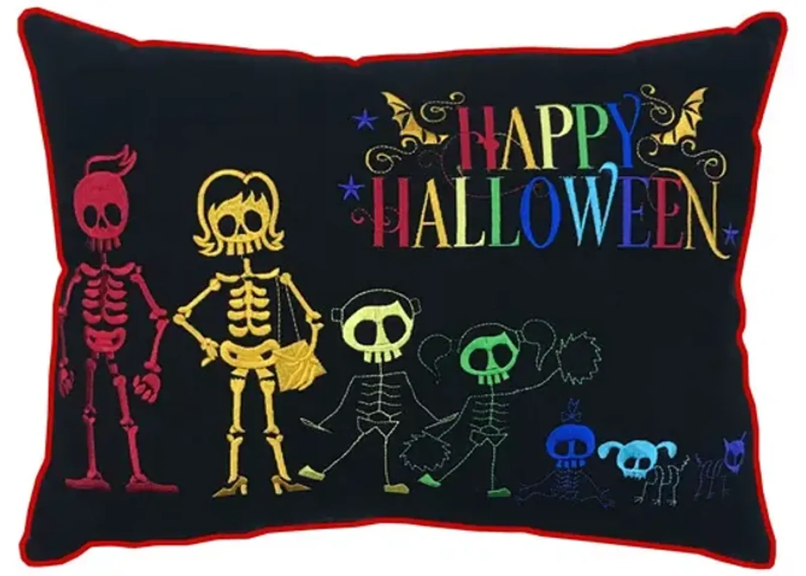 Happy Halloween Bones Pillow