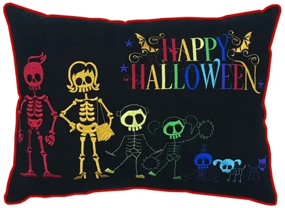 Happy Halloween Bones Pillow