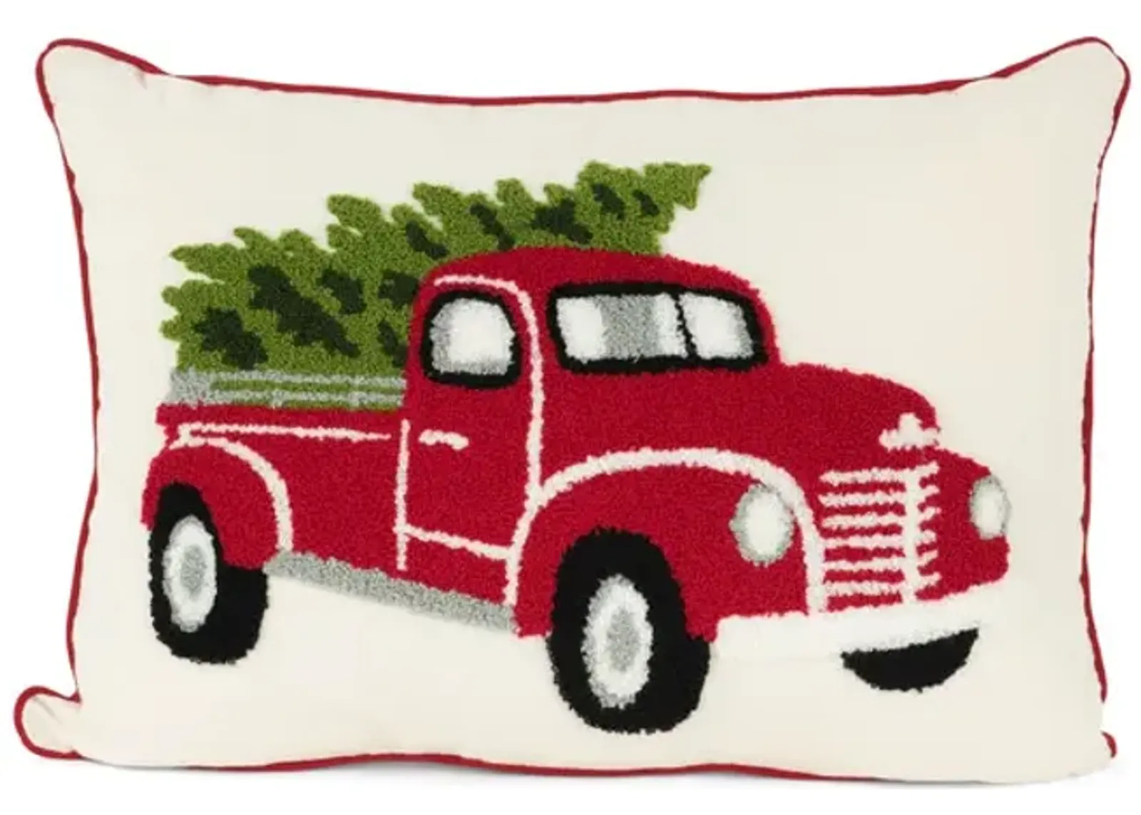 Truck With Tree Pillow